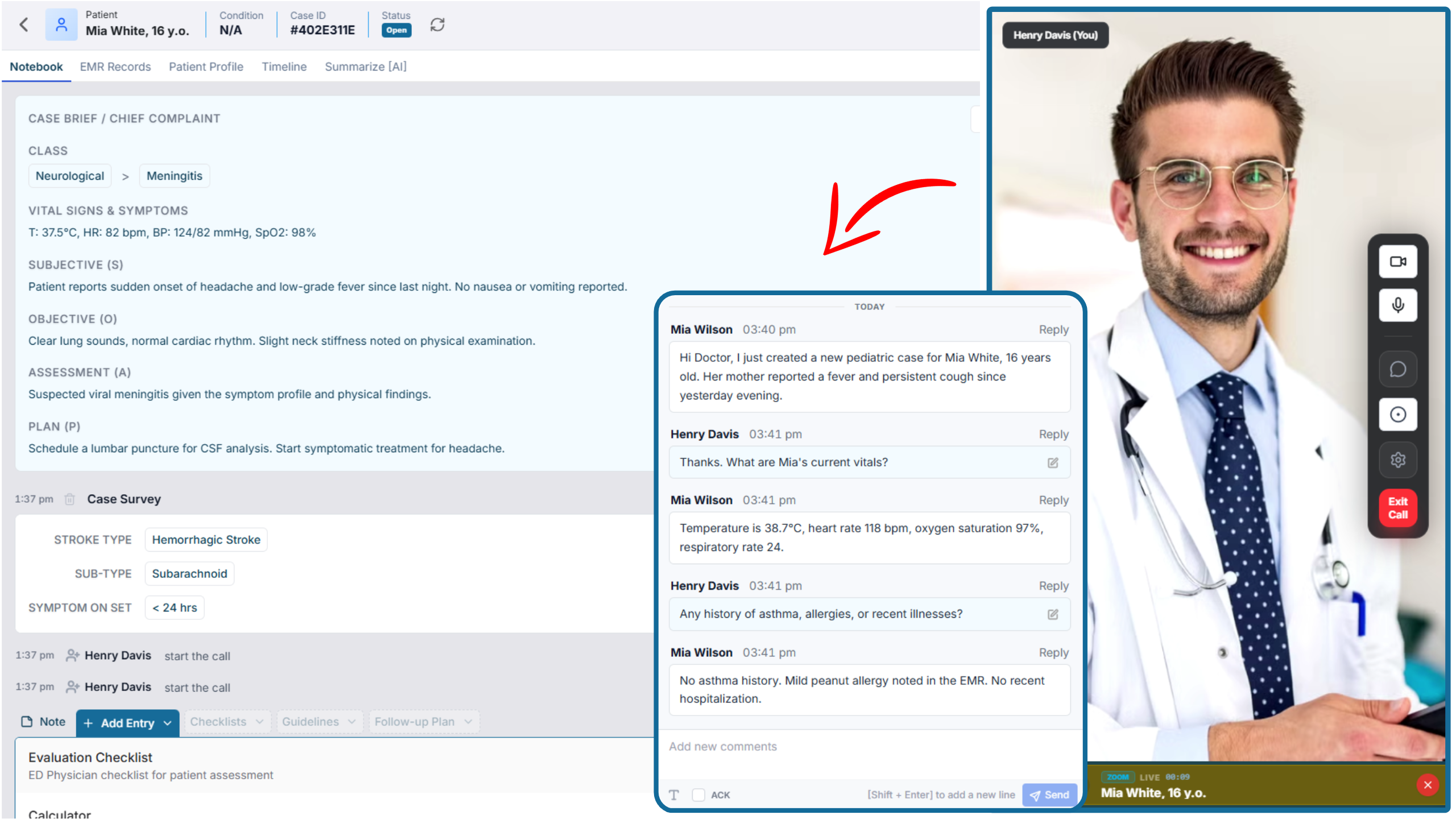 Specialist portal — consult routing and telehealth setup